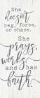 She Prays Art Print
