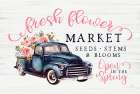 Fresh Flower Market Art Print