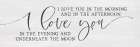 I Love You Art Print