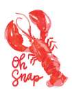 Oh Snap Lobster Art Print