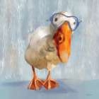 Rainy Day Duck Art Print