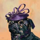 Posh Pug Art Print