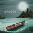 Night on the Lake Coastal Print