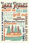 Lake Rules Art Print