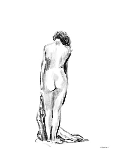 Standing Nude Art Print