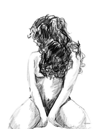 Seated Nude Art Print