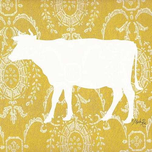 Cow Silhouette Art Print