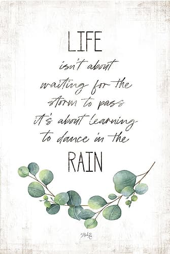 Dance in the Rain Inspirational Print