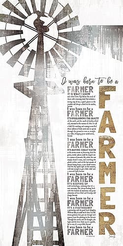 Born to be a Farmer Art Print