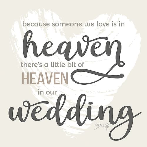 Heaven in Our Wedding Art Print
