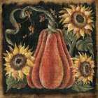 Sunflower Pumpkin Art Print