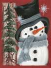 Smiley Snowman Art Print