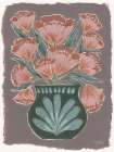 Fall Folk Art Art Deco Print