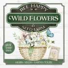 Bee Happy Wildflowers Art Print