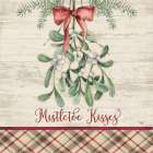 Mistletoe Kisses Art Print