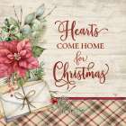 Hearts Come Home for Christmas Art Print