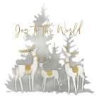 Woodland Deer Joy to the World Art Print