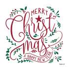 Merry Christ-mas I Art Print