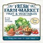 Fresh Farm Market Fruit And Vegetables Art Print