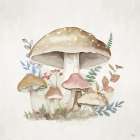 Mushroom Haven I Art Print