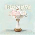 Renew Floral Sink Art Print