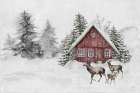 Snow-Kissed Solitude Art Print