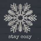 Stay Cozy Snowflake Art Print