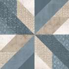 Blue Quilt Square II Art Print