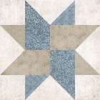 Blue Quilt Square III Art Print