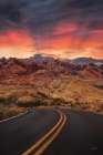 Sunset Valley Road Art Print