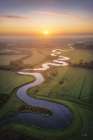 Winding River Sunset Art Print