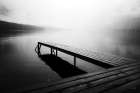 Dock in the Mist Art Print