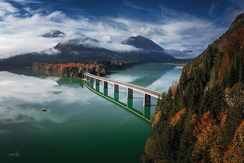 Bridge to Autumn Art Print