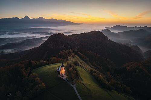 Slovenian Beauty at Sunrise Art Print