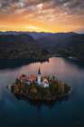 Church on Bled Island Art Print