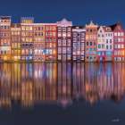 Building Row Reflections 1 Art Print
