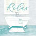 Relax Tub Art Print
