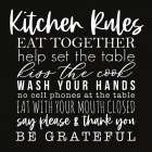 Kitchen Rules Art Print