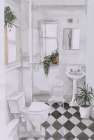 Bathroom Scene II Minimalist Print