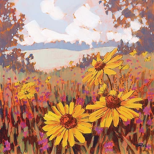 Black-Eyed Susans Art Print