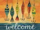 Welcome Fishing Lures Art Print