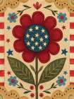Patriotic Flower Art Print
