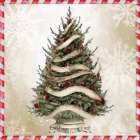 Old World Christmas Tree Vintage Print