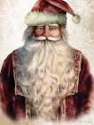 Old World Santa II Vintage Print