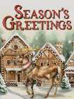 Seasons Greetings Reindeer Art Print