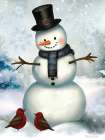 Snowmen Friends I Art Print