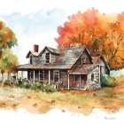 Autumn in the Country Art Print