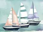 High Tide Sailboats Art Print