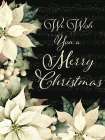 Merry Christmas Poinsettias Art Print