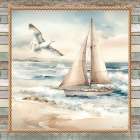 Cape Cod Sailboat I Art Print
